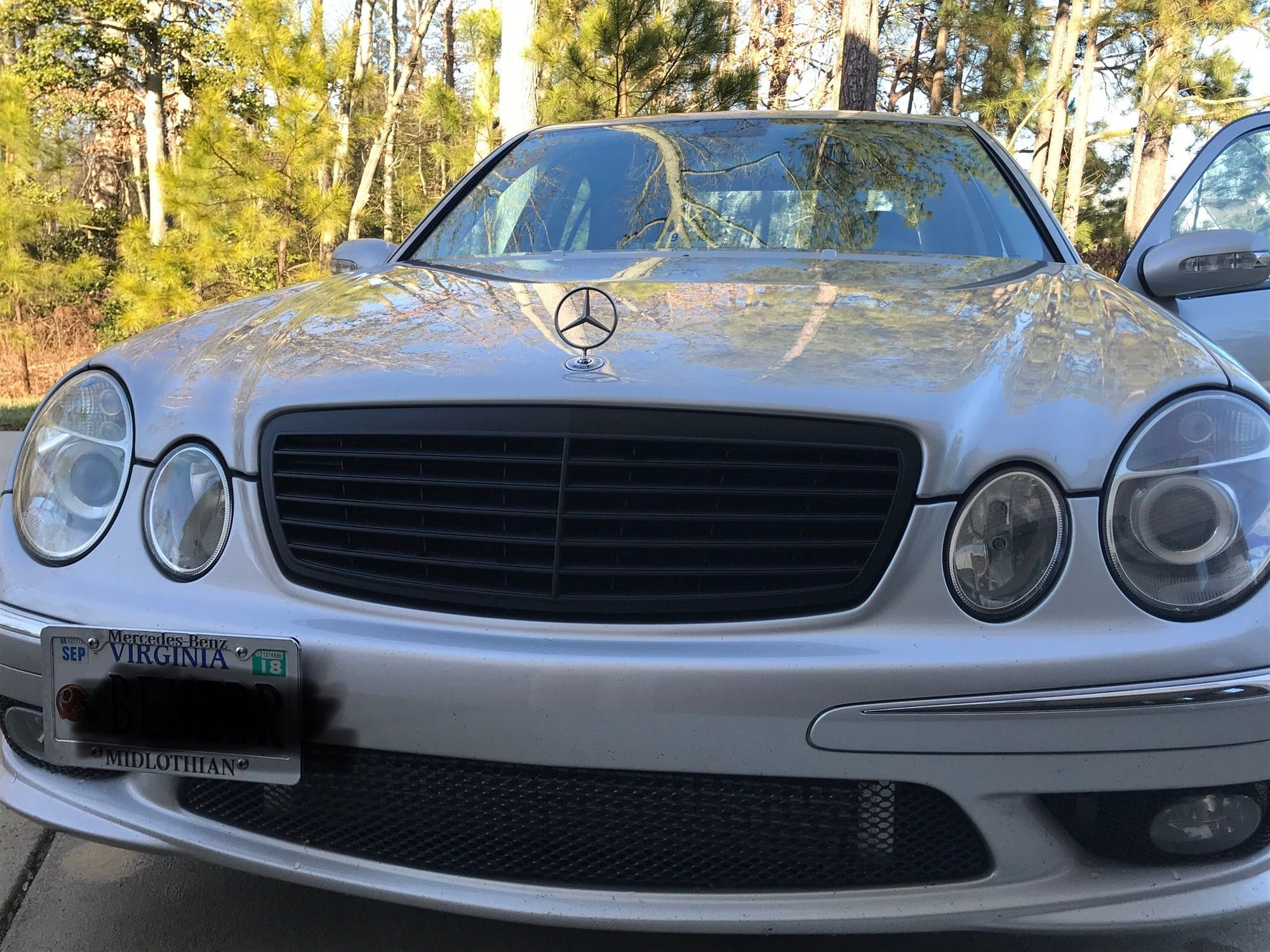 2004 Mercedes-Benz E55 AMG - For Sale: 2004 E55 AMG Silver/Black 94,656 miles - Used - VIN WDBUF76J04A395644 - 94,656 Miles - 8 cyl - 2WD - Automatic - Sedan - Silver - Chesterfield, VA 23838, United States