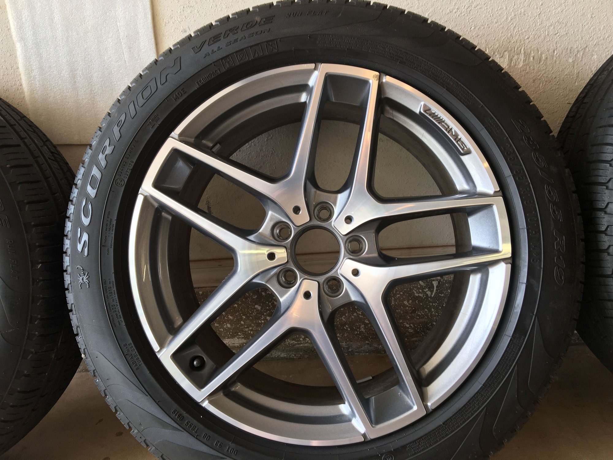 Wheels and Tires/Axles - Mercedes Benz 19" OEM GLC AMG Twin 5 Spoke Wheels with Tires - Used - 2016 to 2020 Mercedes-Benz GLC300 - Yukon, OK 73099, United States