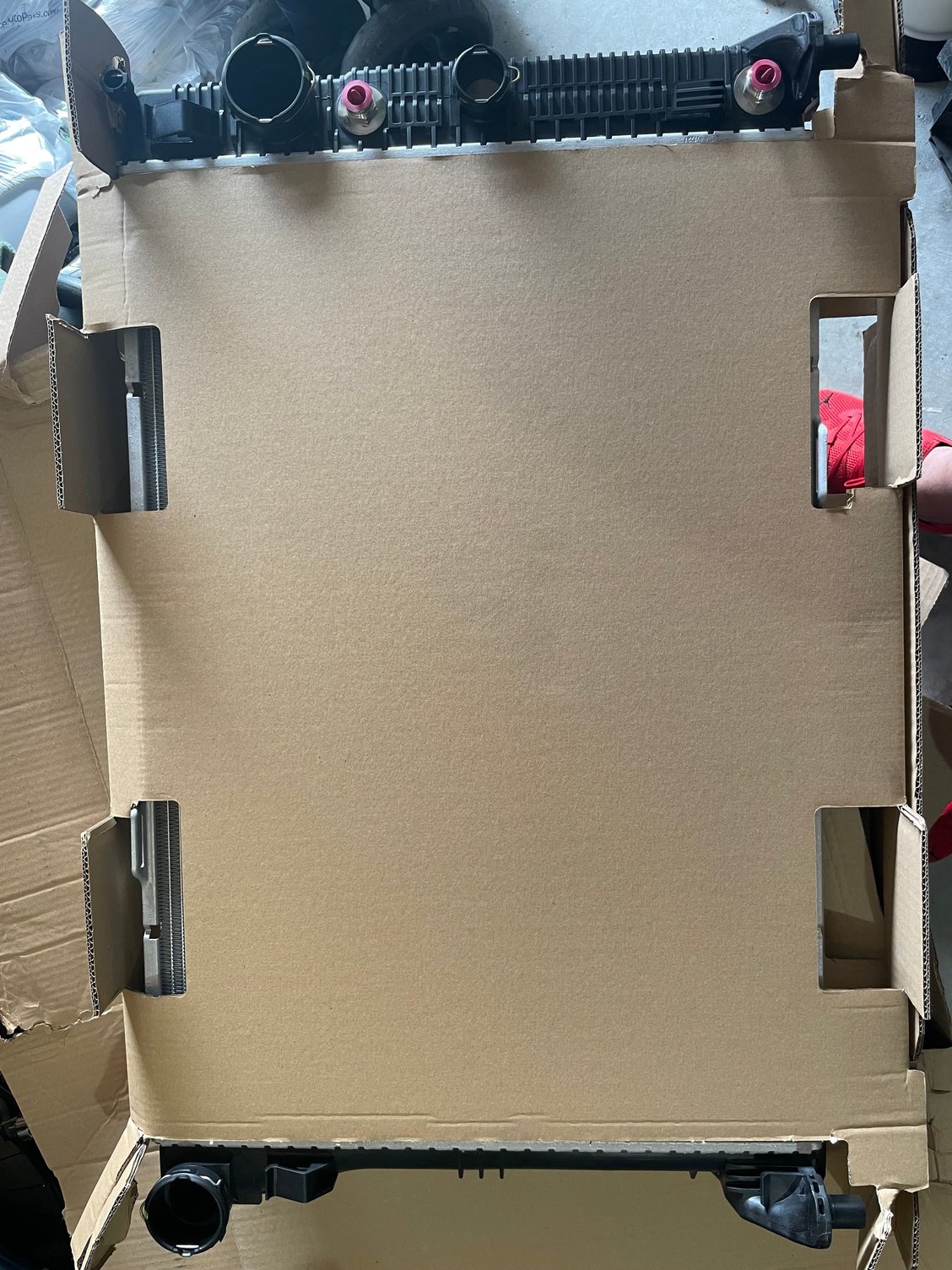 New part: 20450003603 with transmission oil cooler lines