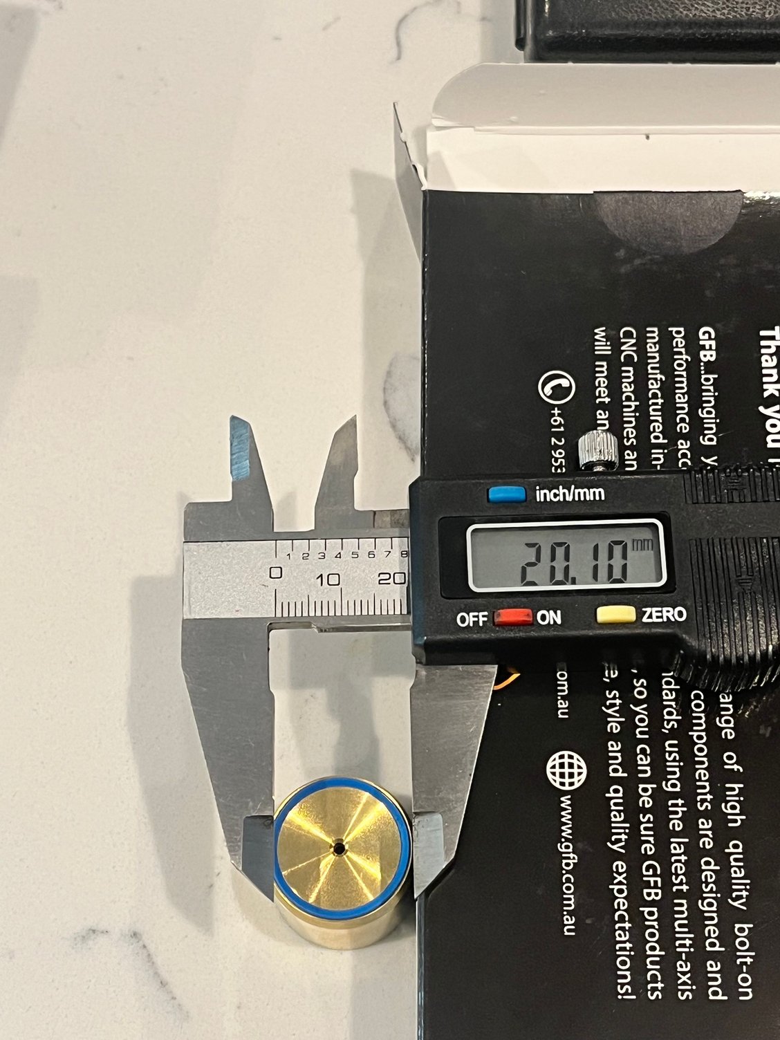 The new DV+ seal O-ring is smaller at 20mm
