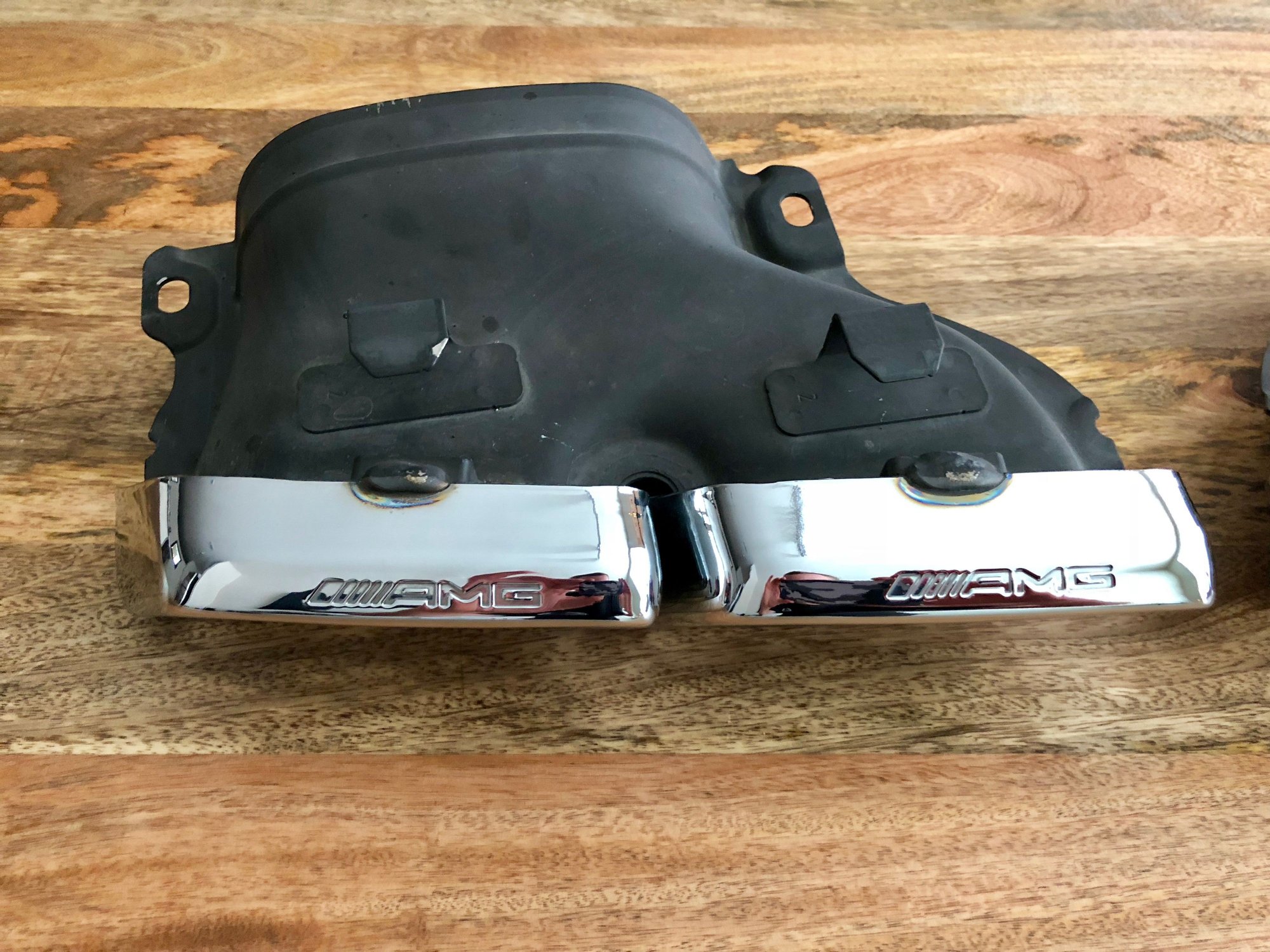 Exterior Body Parts - OEM CHROME AMG EXHAUST TIPS FROM W205 C63S & FIT OTHER MODELS A2054900427/A2054900527 - Used - 2015 to 2018 Mercedes-Benz C63 AMG S - Richardson, TX 75081, United States