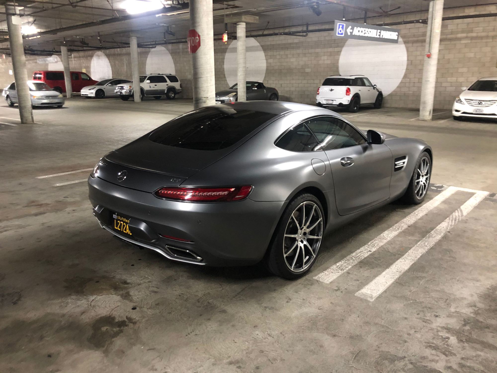 2018 Mercedes-Benz AMG GT - 2018 AMG GT Matte Gray w/ Red Pepper/Black Interior - Used - VIN WDDYJ7HA9JA014664 - 4,896 Miles - 8 cyl - 2WD - Automatic - Coupe - Gray - Studio City, CA 91604, United States