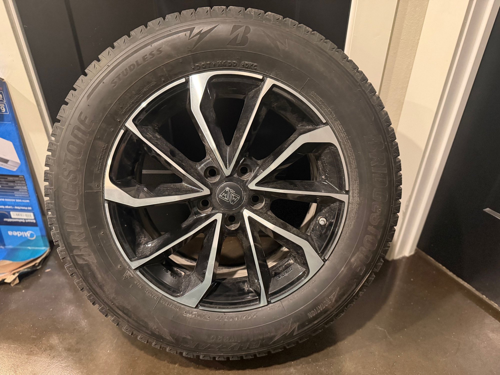 Wheels and Tires/Axles - 17 inch Snow tires Bridgestone Blizzak WS90 with Wheels GLB - Used - -1 to 2027  All Models - Bemidji, MN 56601, United States