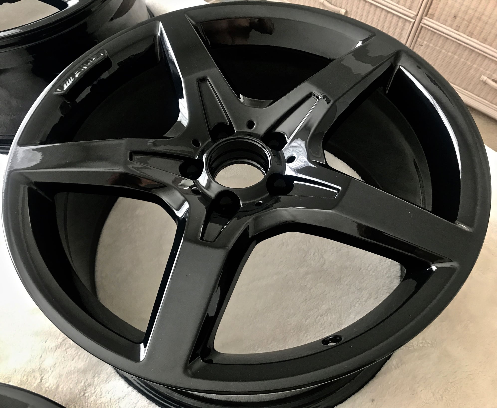 Wheels and Tires/Axles - AMG  19" Gloss Black Wheels  off a 2013 SL550 - Used - Westbury, NY 11590, United States
