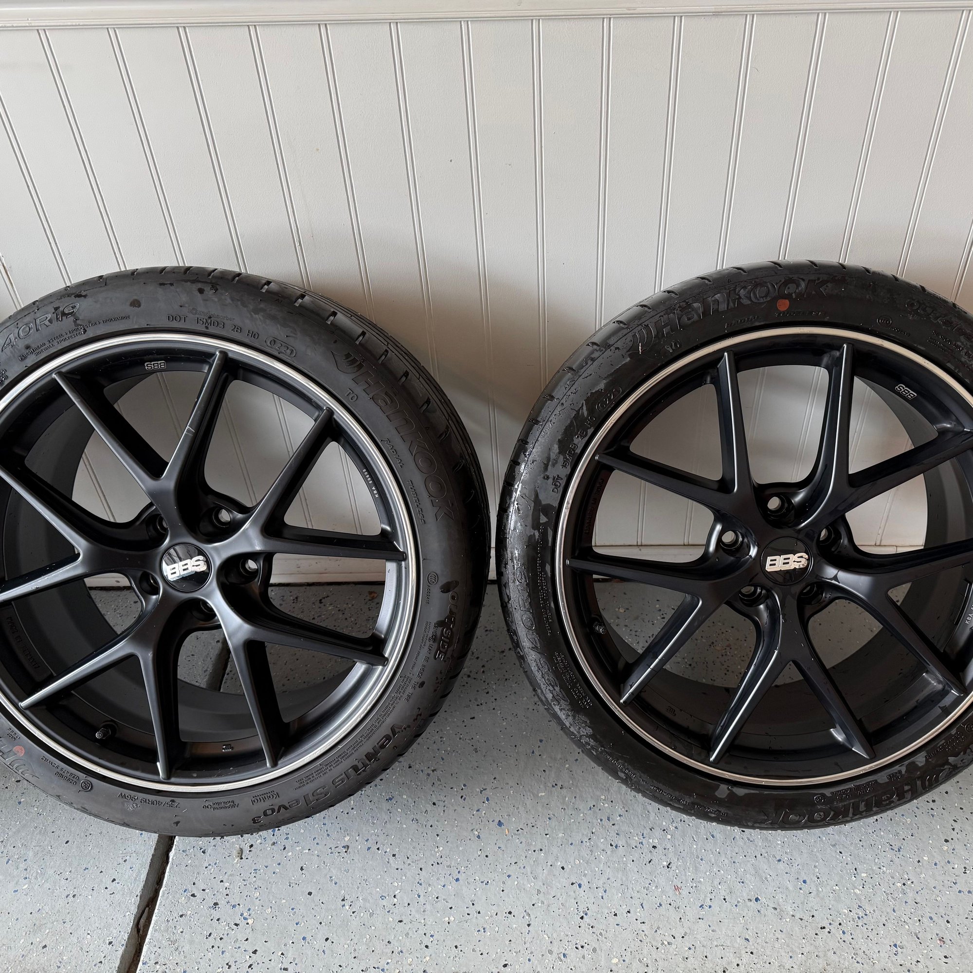 Wheels and Tires/Axles - BBS CI-R 19 inch staggered wheels tires taken off 2019 C63S matte black with polished - Used - 2015 to 2022 Mercedes-Benz C-Class - Aurora, CO 80016, United States