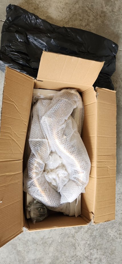 Catless downpipes packaged in box