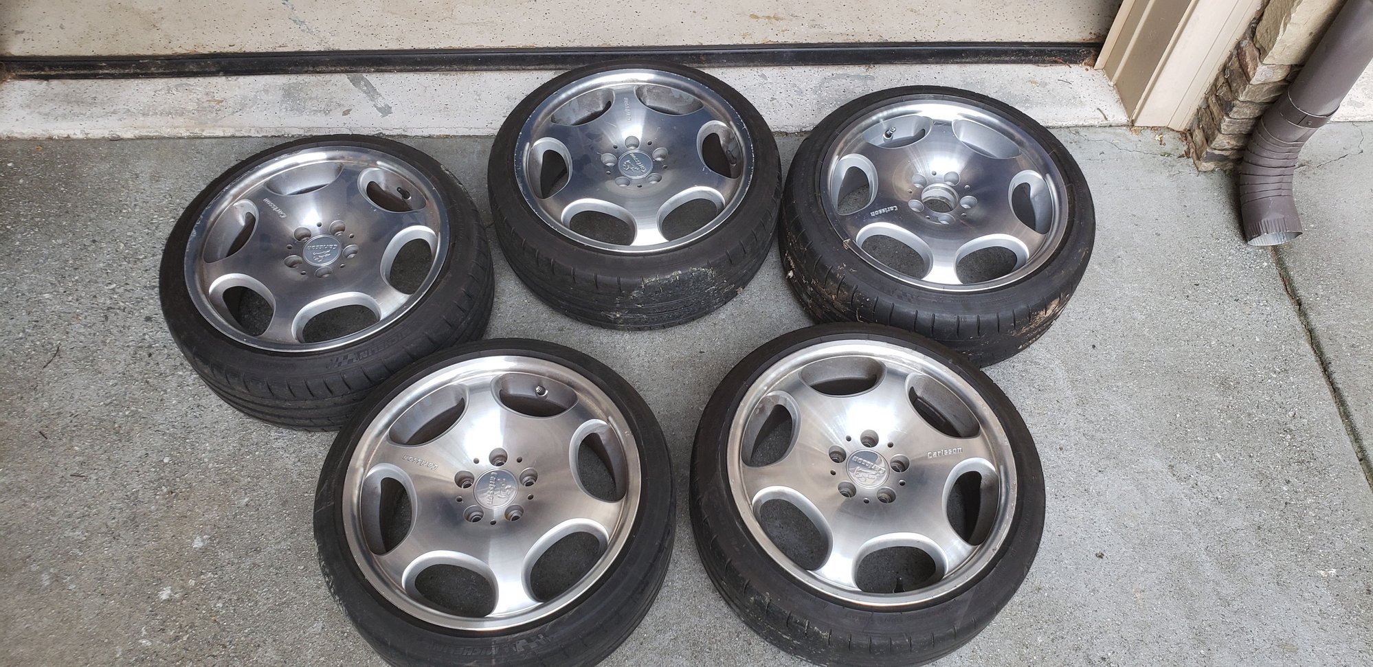 Wheels and Tires/Axles - Carlsson EVO Wheels 18" Set of 5, ET 40, W124 w140 w208 w210 w211 VW - Used - 1987 to 1995 Mercedes-Benz E320 - Atlanta, GA 30033, United States