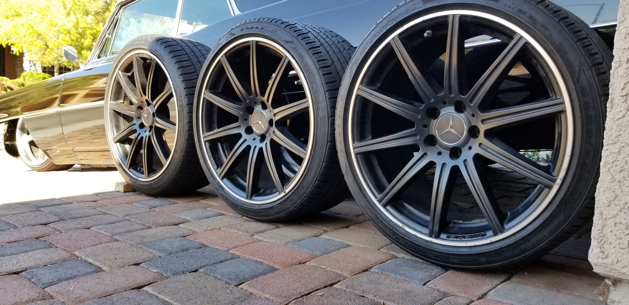Wheels and Tires/Axles - (3) 19" CLS63 AMG BLACK WHEELS 1 FRONT 2 REARS OR BUY SINGLES - Used - Las Vegas, NV 89139, United States