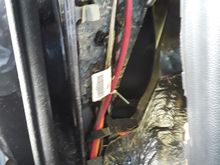 Now I ran the cable and speaker wires up the wheel well hump and zipped tied them to the existing bundle of wires... hope this will not cause distortion... I read yes it will and no it won't on various sites... who the hell knows for sure... we will see!!!