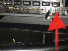 Here’s the connection port under the seat 