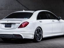 Mz Speed Prussian Blue Aero Spoiler Lip Kit, Mercedes S-Class W222 S400h / S550 AMG