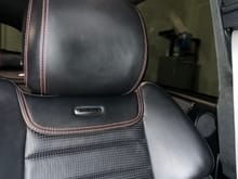 Driver seat with factory headrest