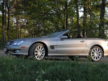 '07 SL550 cooling down in the Black Forest
