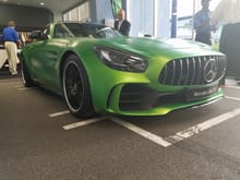 Here are more shots of this amazing Mercedes-AMG GT-R at the Euro Motorcars in Bethesda, Maryland. It's one of the rarest models to be seen in the U.S. Thanks to Gian Nair.