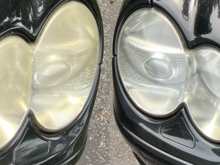 2023- Front lights needed de-hazing.  Wolfgang Lens Cleaner and Lens Glaze with a Porter Cable 7424 XP orbital buffer to remove headlight haze.