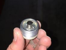 I actually cleaned it up a little more. As you can see, there were still little metal shavings left.