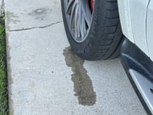Leaking off the wheel to ground