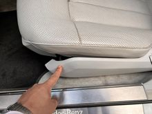My front seat outer trim no be