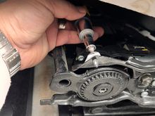 If yours isn’t broken like mine was, you’ll have to remove this second screw which holds the trim piece to the seat frame. So in summary, there are two 8mm screws holding the air bag to the seat frame, and 2 t25 screws holding the trim piece to the same seat frame. 