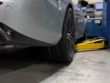 305/35 R20 on stock 10” rims with 12mm spacer