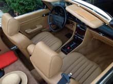 Palamino interior fully restored with only genuine MB leather imported from Germany, otherwise stock interior with exception of upgraded Audio system.