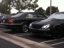 last pic of c240 with s55 before my dad had the sale lined up :( he's leaving the mb family.