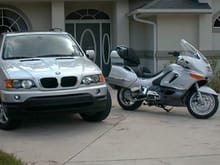 A Bimmer and a Beemer. My X5 and my K1200LT