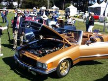 And she was a regular during Monterey Car Week at the Legends of the Autobahn Concours event.
Not good enough to win but definitely showed well.