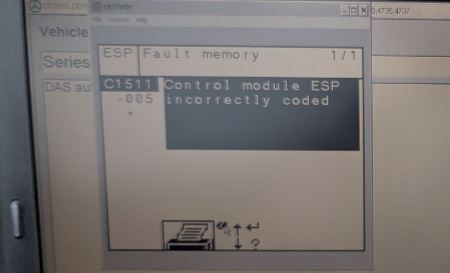 Error appeared after unplugging auto shifter/TCU. I even tried an ECU from a manual CLK from Europe.