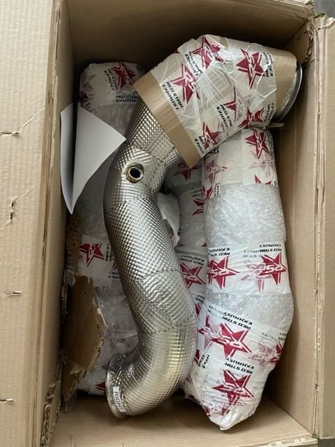 Engine - Exhaust - PFL W205 C63 Red Star Exhaust Catted Downpipes w/ Heatshield + Big Daddies Angled O2 - New - 2015 to 2018 Mercedes-Benz C63 AMG S - 2015 to 2018 Mercedes-Benz C63 AMG - Raleigh, NC 27616, United States