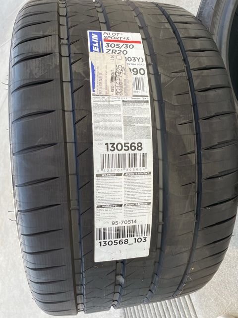 Wheels and Tires/Axles - Michelin PS4S 305/30/20 - New - 0  All Models - Cerritos, CA 90703, United States