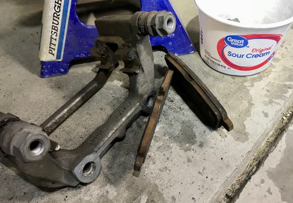 Pads from the driver's side.