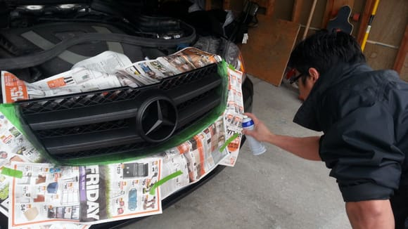 Plasti-dipping the grill