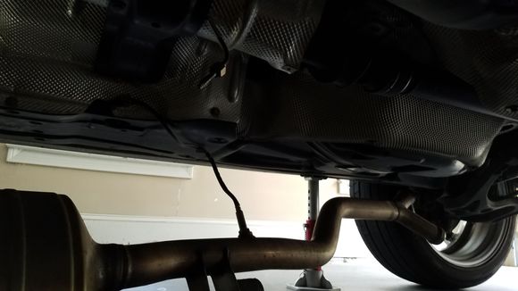 Exhaust down on the floor.