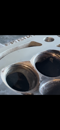 After resurfacing ( 0.33mm was removed or 13 thousandths, according to Mercedes only a maximum of 0.3mm or 11.811 thousandths can be removed from the block & Cylinder heads combined . So technically I’m 1.189 thousandths over spec & I only resurfaced the cylinder heads . So there is no chance at trying to resurface my block either if I wanted to , the machine shop said they had to remove that much to get it flat & told me to use a thicker head gasket ?! . 
