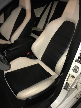 Had my friend show the interior some love and it came out great 
Athrazit & black two tone 