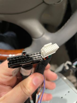 Seicane harnesses that plug into the head unit and CAN BUS decoder