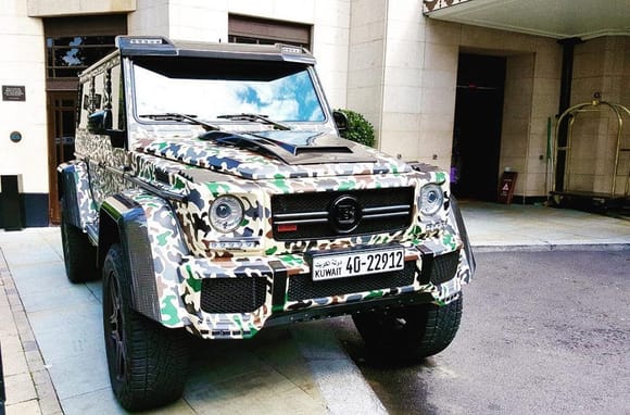 Awesome camo wrapped Brabus G500 4x4² from Kuwait.