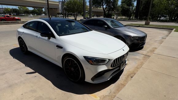 Traded up to the 45’ big brother. I really enjoyed the CLA but this is on another level. 2023 GT 53 … the 63 is way out of my price range. Plus this is my daily for a while do I don’t need a twin turbo v8 to sit in traffic (like it was an option anyway)