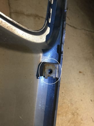 Slide off clip and move to new valance