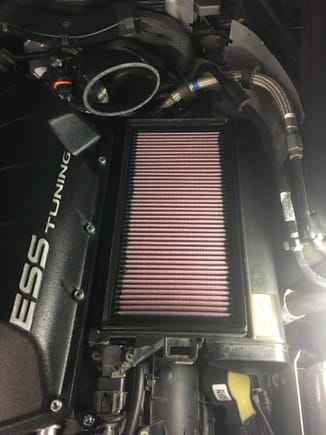 New K&N air filters come with the kit