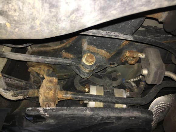 rear left sway bar rusted out