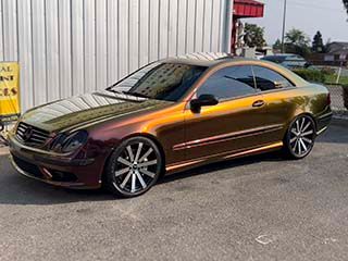 Modern transformation for 20 year old vehicle.