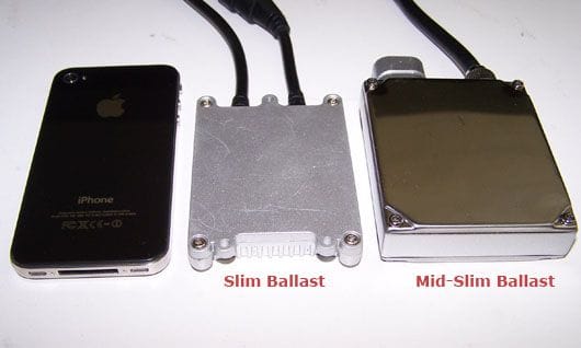 Comparing slim and mid-slim ballast