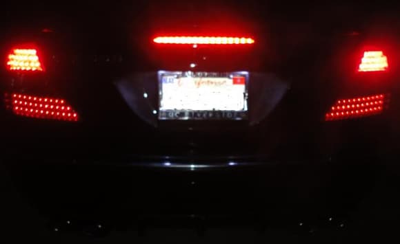 LED Taillight Brake Lights on