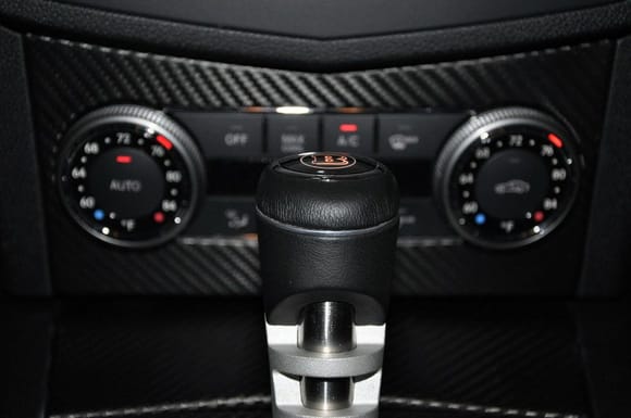 Brabus shifter with CF fabric wrap interior