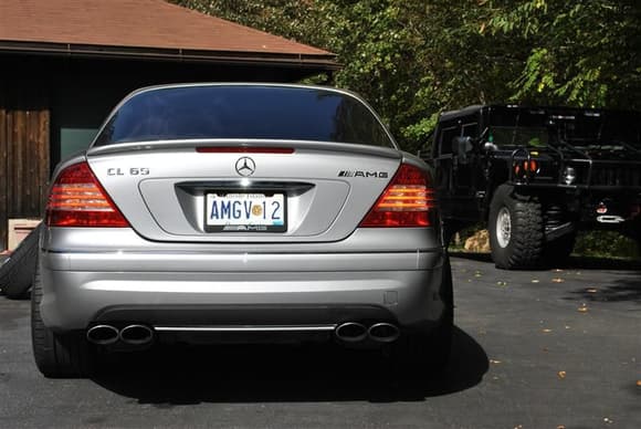 AMG V12  license plate.....   also check out AMGV12.com

Also got the H1 in the pic....
