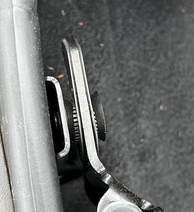 Normal open position top view