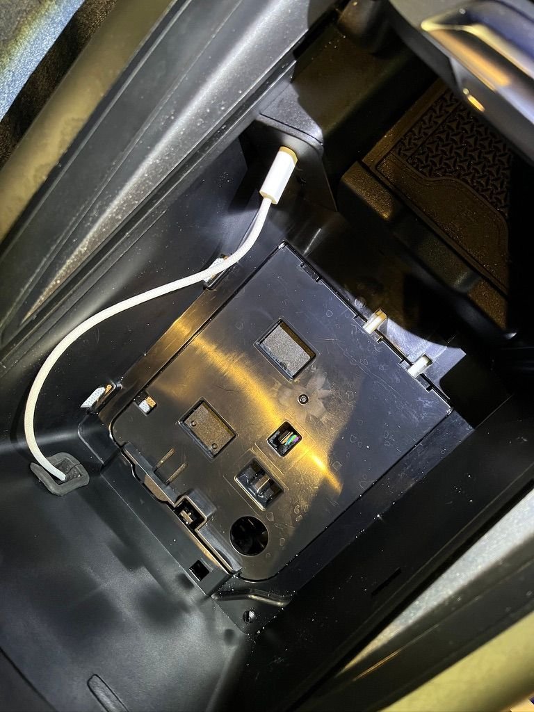 Rectangular tube back in place with much difficulty.