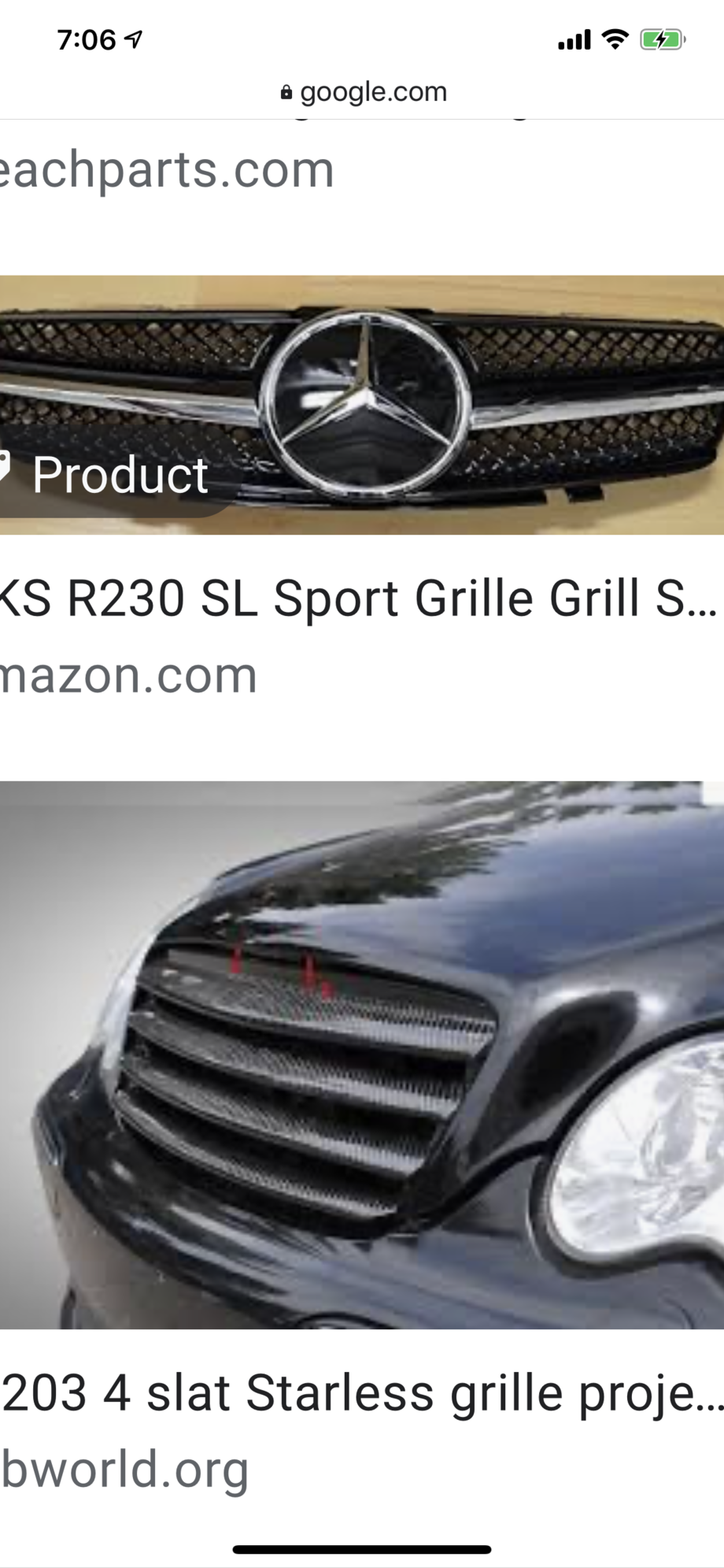 Exterior Body Parts - 3 slat starless grill (R230 and C215/W215) - New or Used - 2003 to 2006 Mercedes-Benz All Models - Bay Area, CA 94506, United States